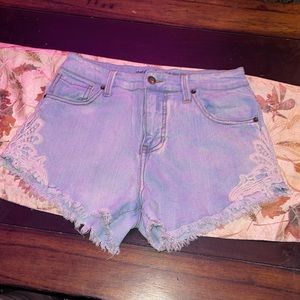 Mossimo Denim high rise short shorts